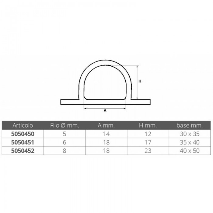 PIASTRA INOX MM.40X50